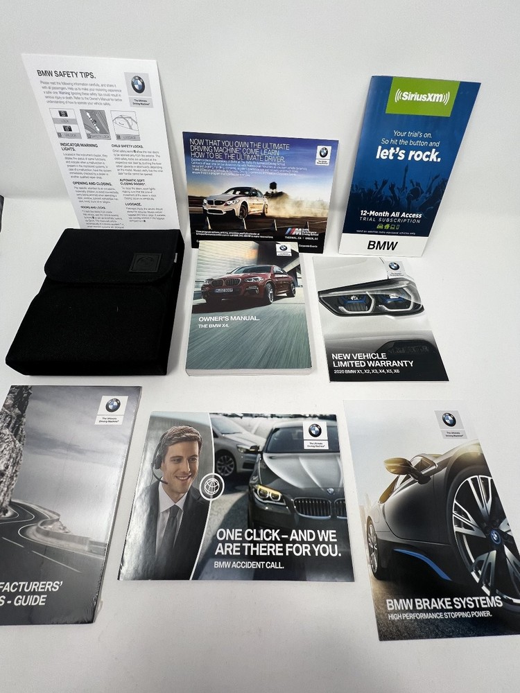 2020 BMW X4 Owners Manual OEM Complete Set
