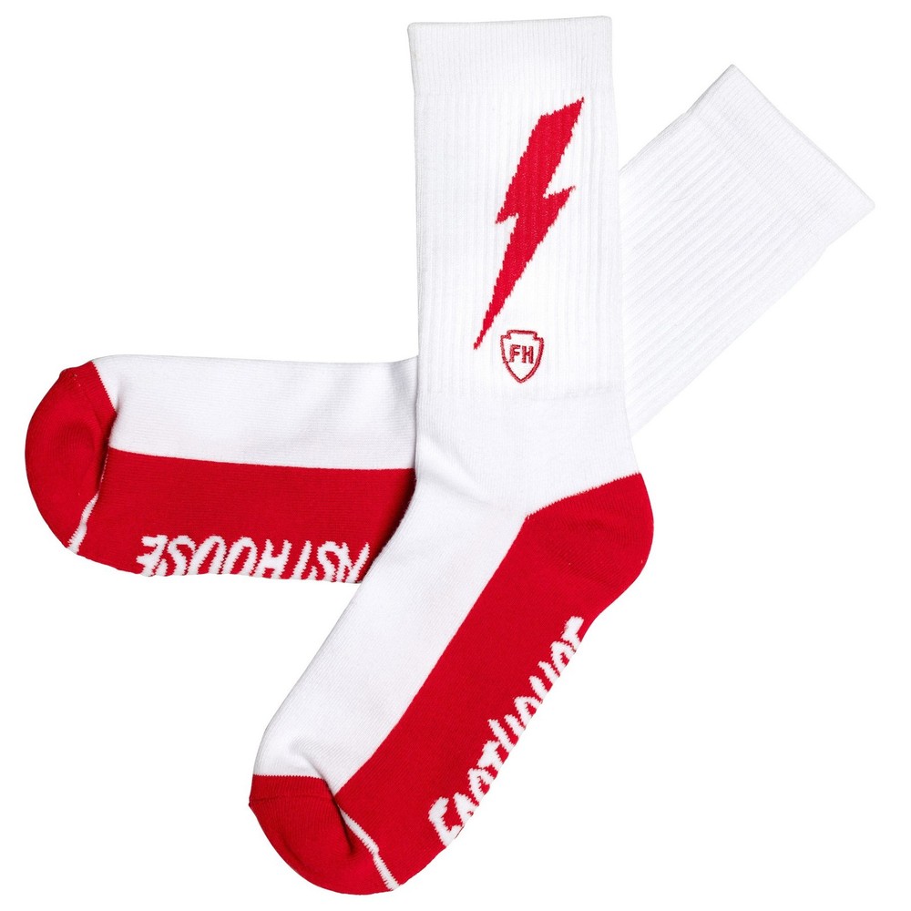 Fasthouse Wired Socks White/Red
