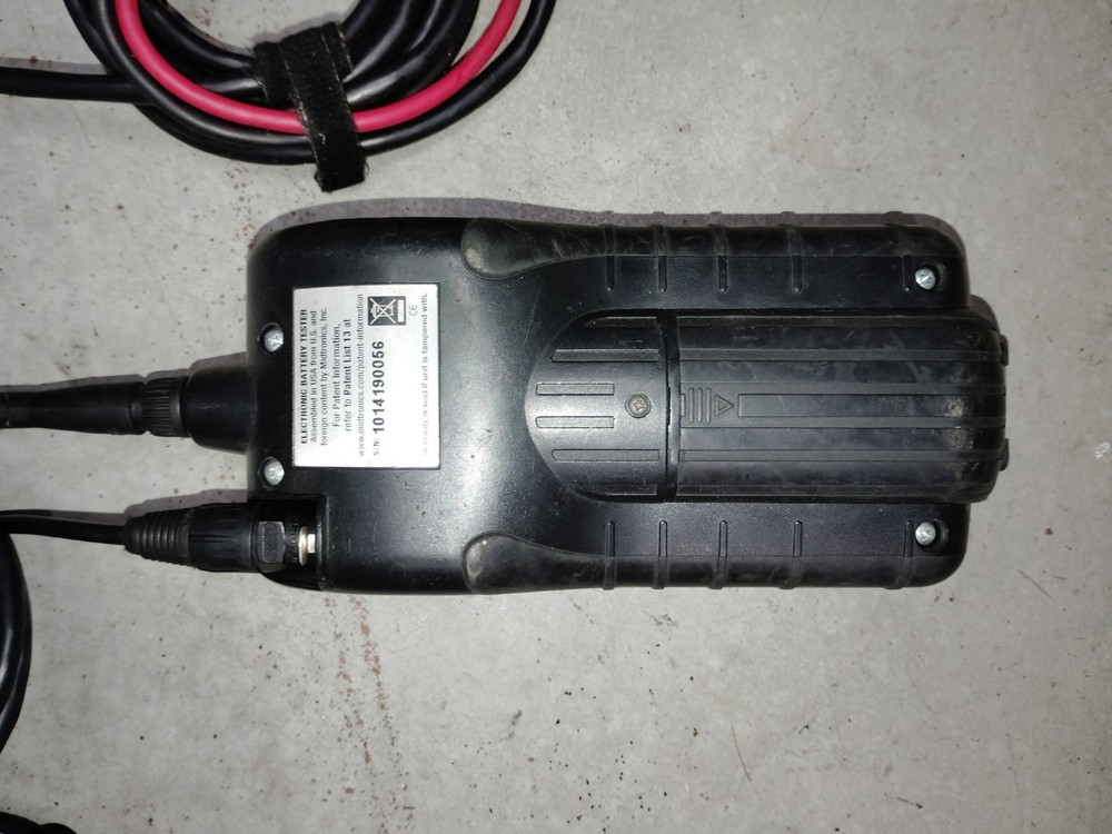 Midtronics MBC-5500 Mobile Battery Tester Computer w/ Leads & Amp Clamp As Is