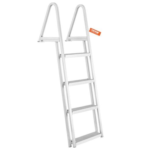 Removable Dock Ladder 3/4/5 Steps, 350/500lbs Load Capacity, NEW-4 Step