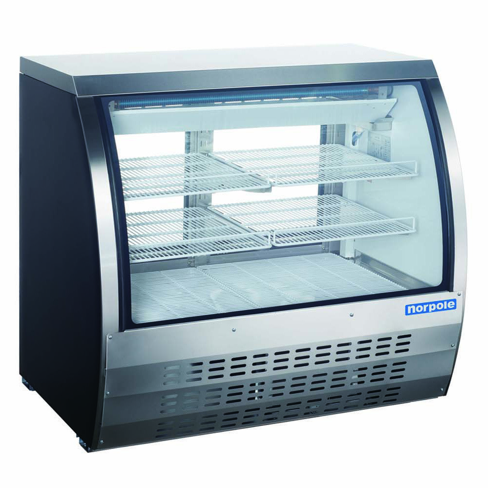 Norpole NPDC-48B 47" Curved Refrigerated Deli Display Case