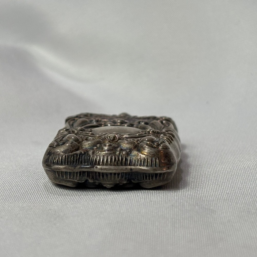 Antique Sterling Silver Match Safe 16 Gram Vesta Striker Bottom