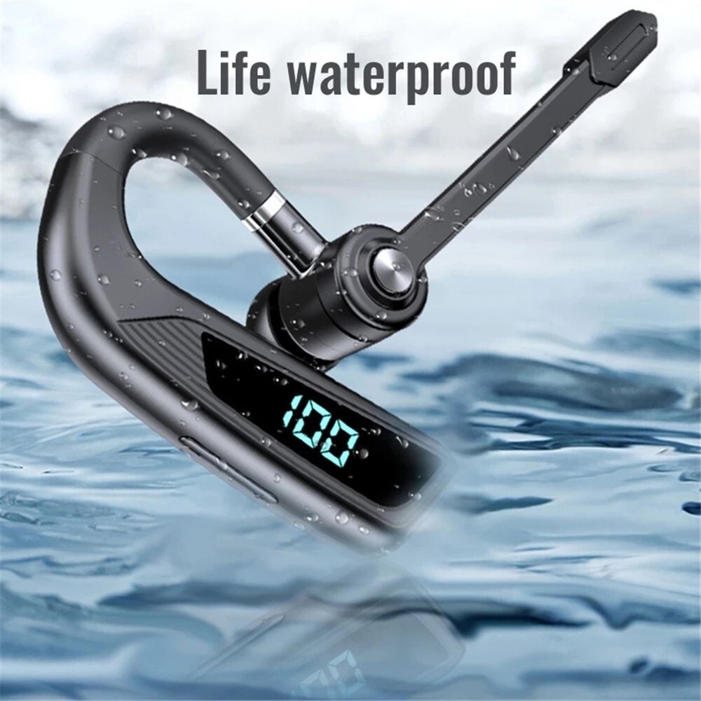 Wireless Bluetooth Earphone Hands-free Call Driver Earpiece for iOS Android