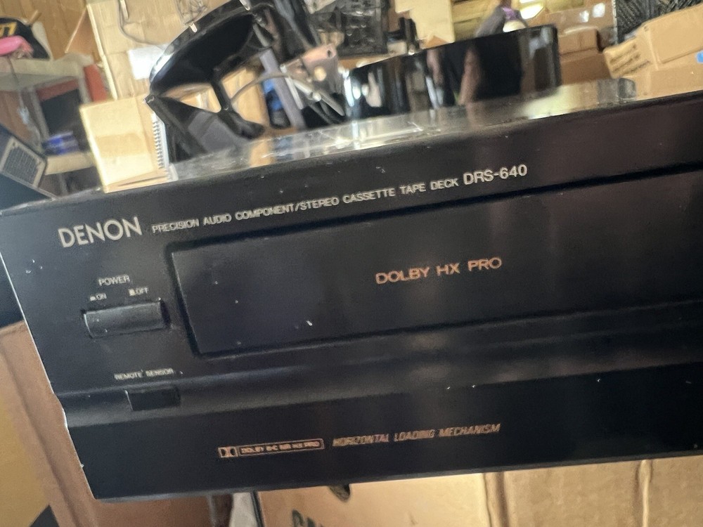Denon DRS-640 Single Cassette Deck TESTED WORKING