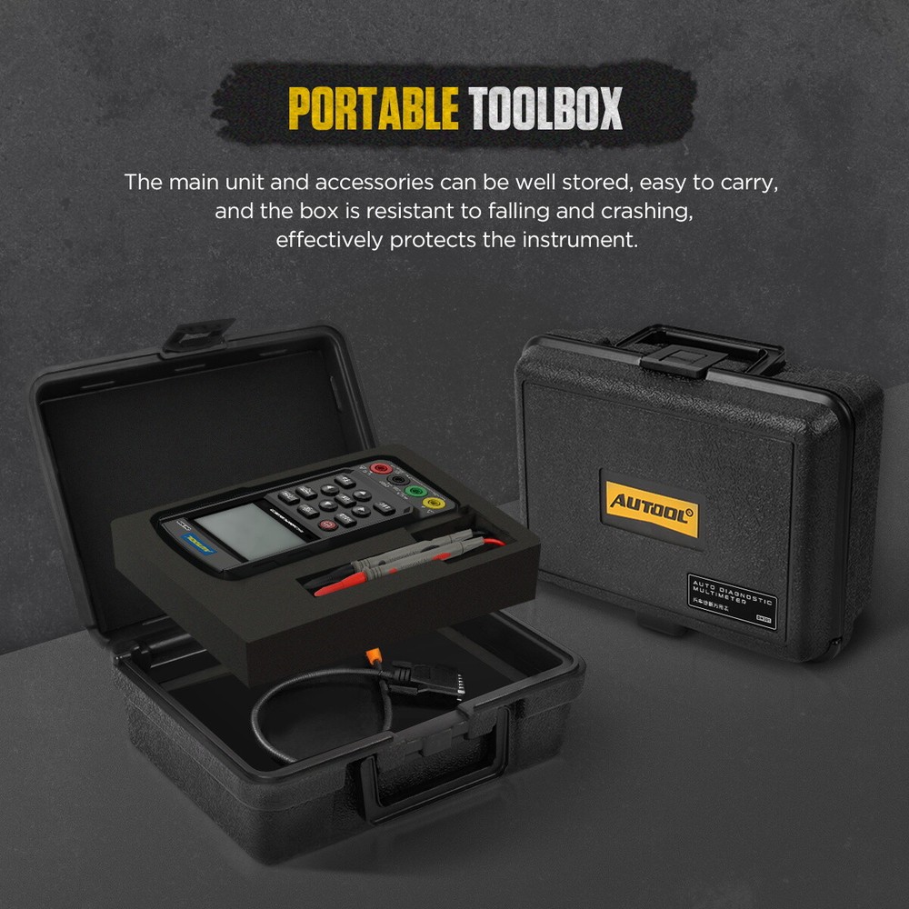 Car Digital Multimeter Oscilloscope AC DC Volt Meter Voltmeter Ammeter Ohmmeter