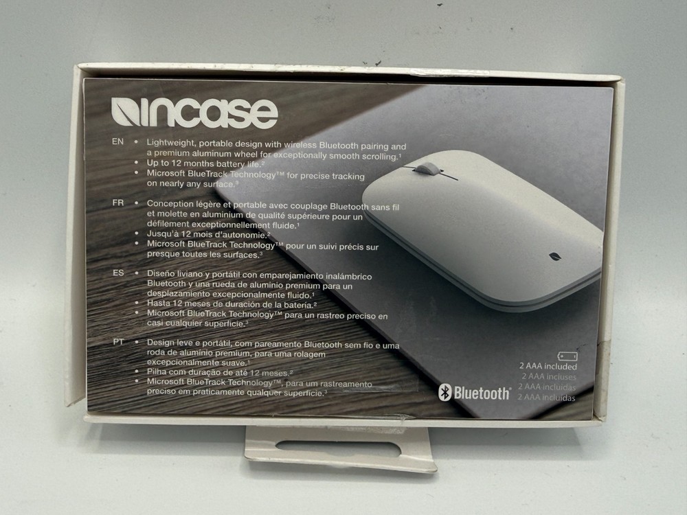 Incase - Modern Mobile Mouse Designed by Microsoft - Wireless - Platinum