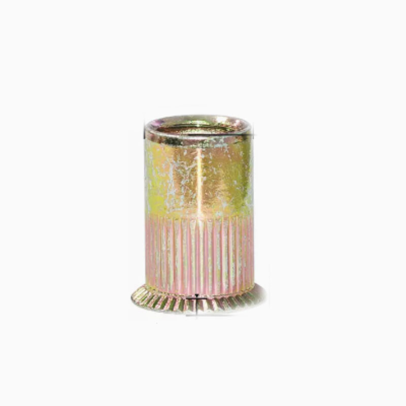 M4-M12 Blue and white zinc Pull Rivet Nuts Large sinker head vertical stripe