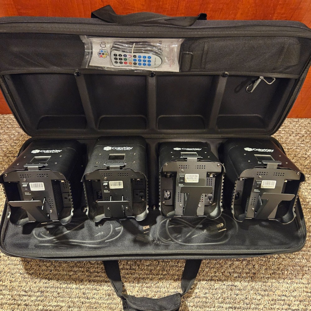 ColorKey AirPar HEX 4 - (4-Pack Bundle) with Hardshell Case