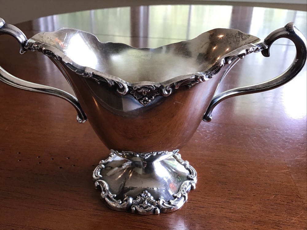 Vintage Poole Silver Co. Silverplate Creamer & Sugar