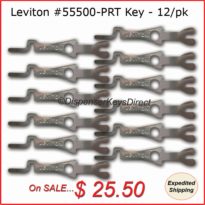 Leviton #55500-PRT - Tamper Proof Electrical Switch Key - (12/pack)