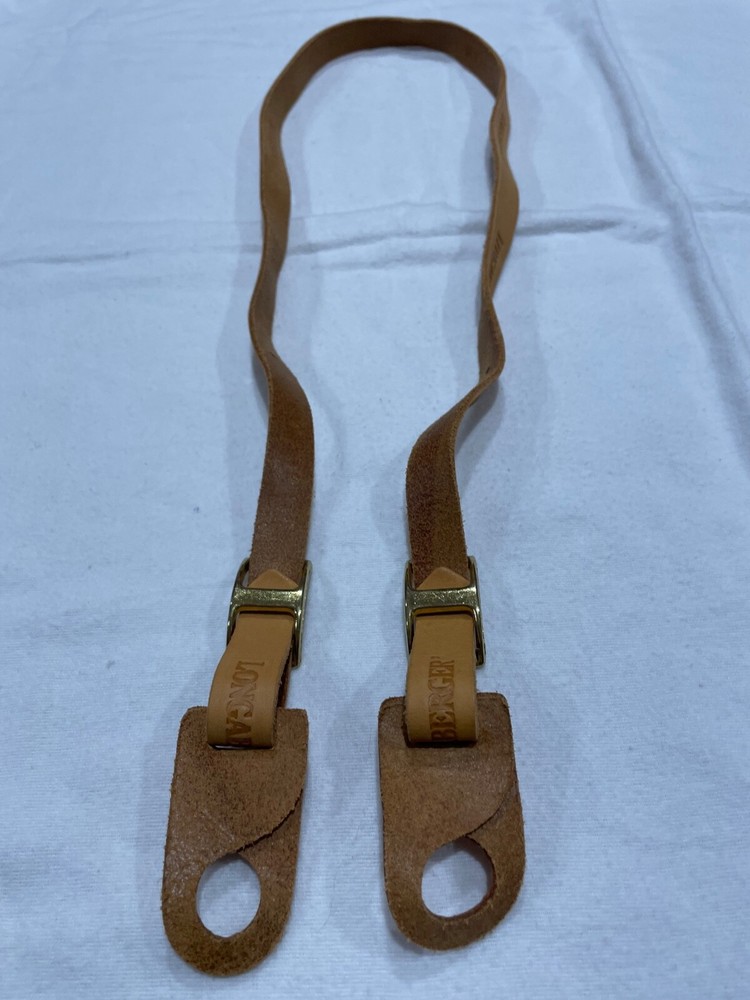 Longaberger Stamped Adjustable Strap Leather Insert Buckle Shoulder 41”