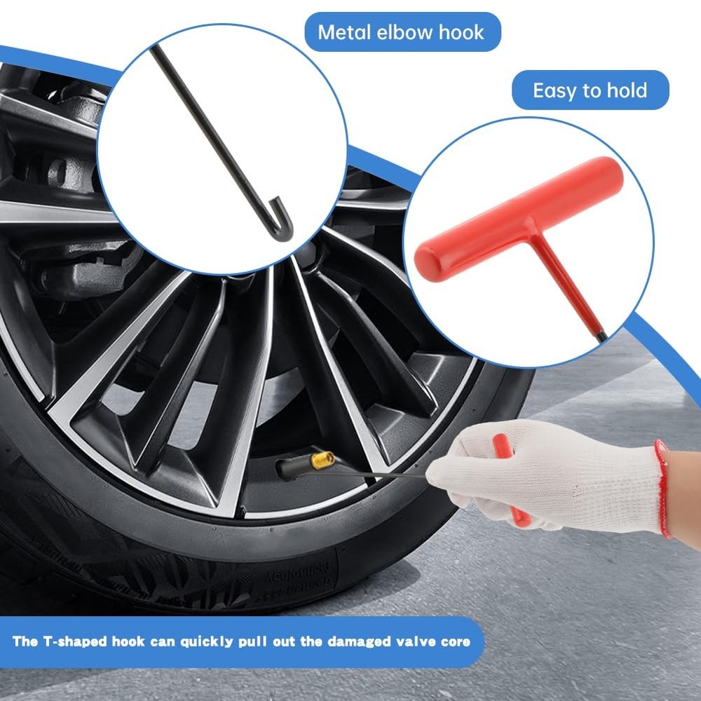 Trasylph Quick Change Tire Valve Tool Kit, Stem as shown