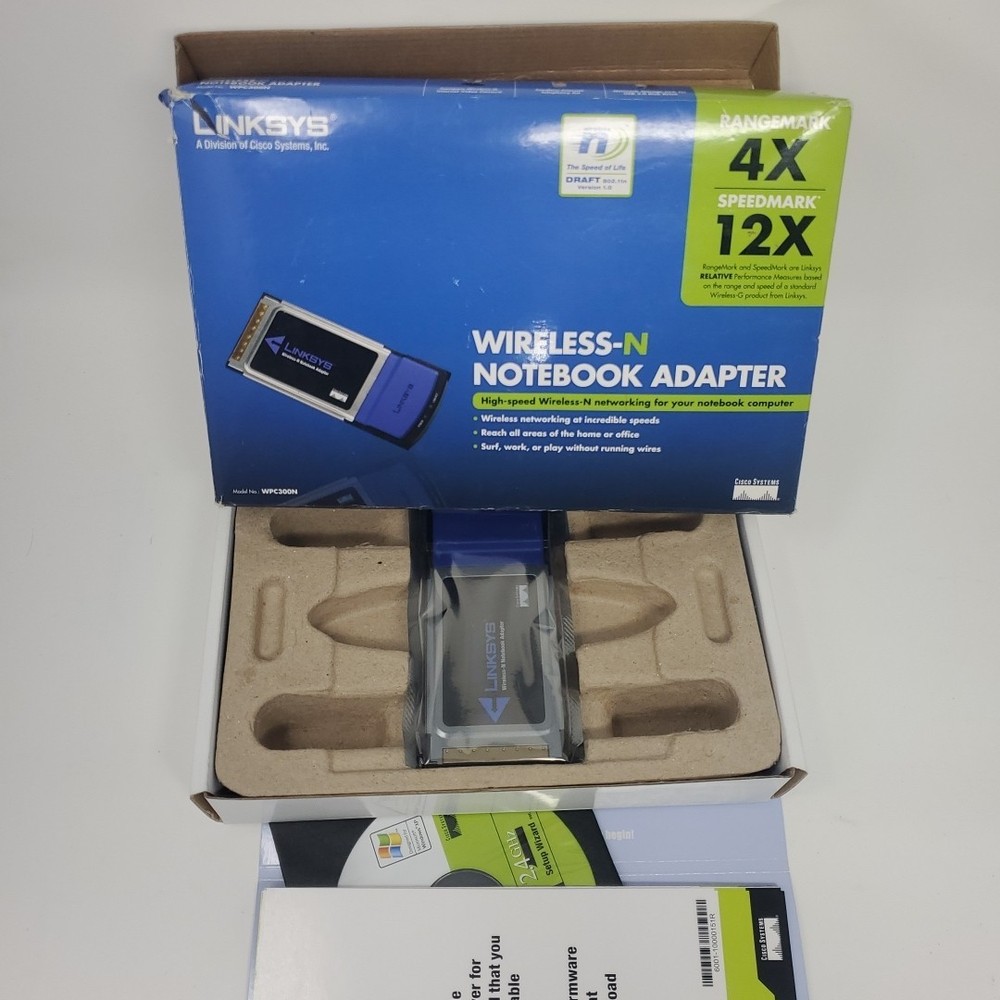 Cisco-Linksys WPC300N Wireless N  Network  Notebook Adaptor