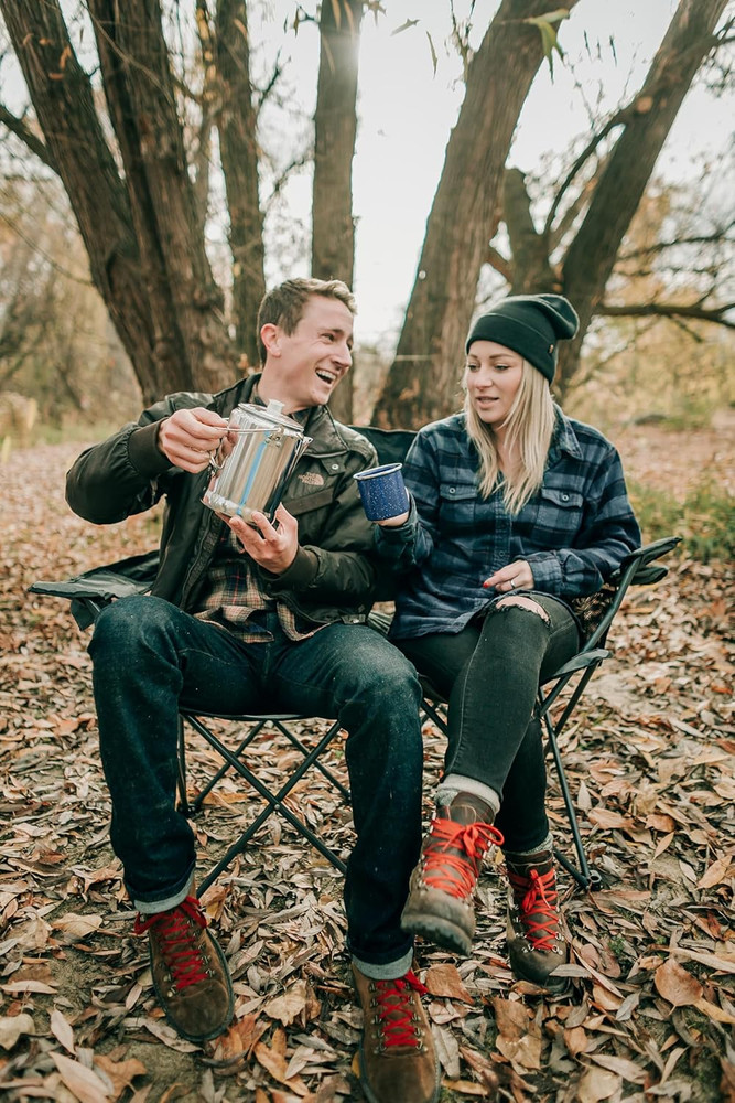 Aluminum Percolator Coffee Pot with Wire Handle