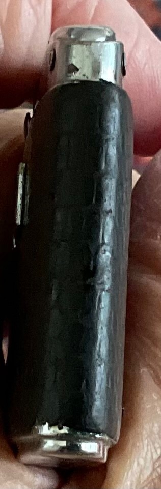 Vintage Ronson Leather Wrapped Adonis Pertol Lighter / VG / Serviced.