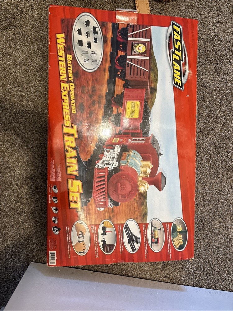 Fast Lane Western Express Train Set Complete Battery Operated