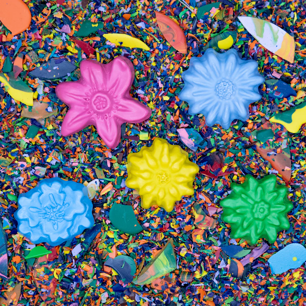 Flower Recycled Crayon Set