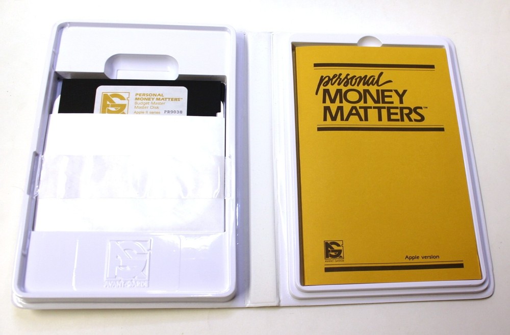 Vintage Personal Money Matters Apple IIc Software
