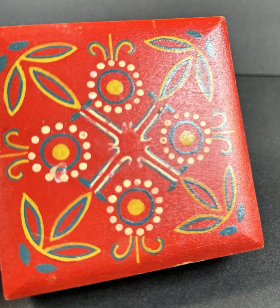 Hand Painted Decorative Trinket Box