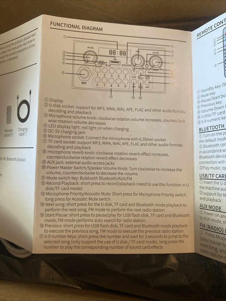 bluetooth speaker with 2 microphone wireless