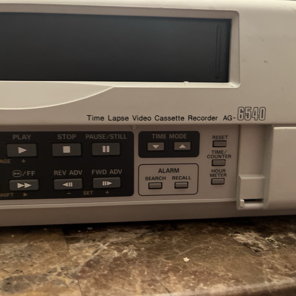 Panasonic AG-6540 S-VHS/VHS Time-Lapse Video Recorders Two (X2) Both