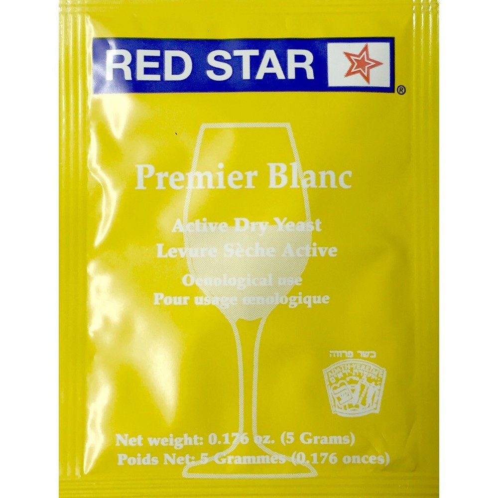 Red Star Premier Blanc Wine Yeast, 5g - 10-Pack