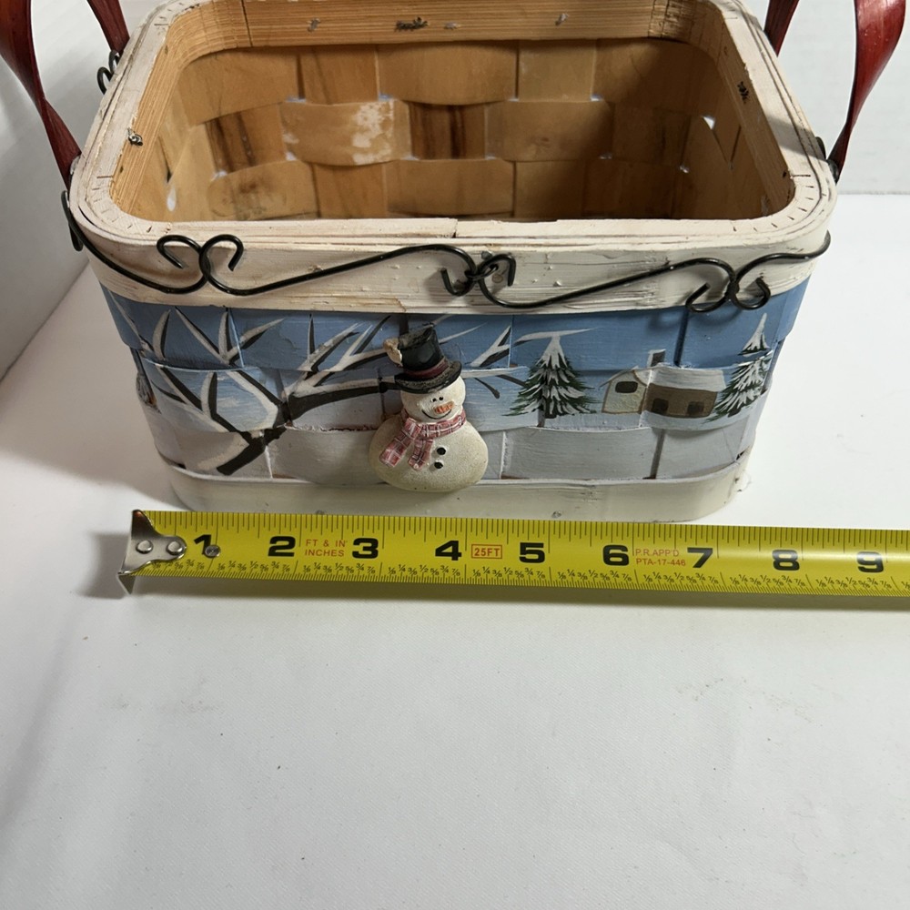 Decorative Snowman Basket
