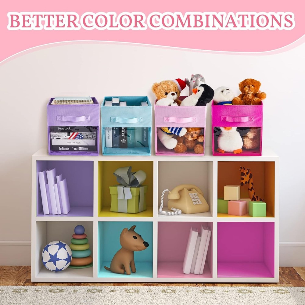 12 Piece Clear Organiser (Foldable Cube Fabric Organiser)