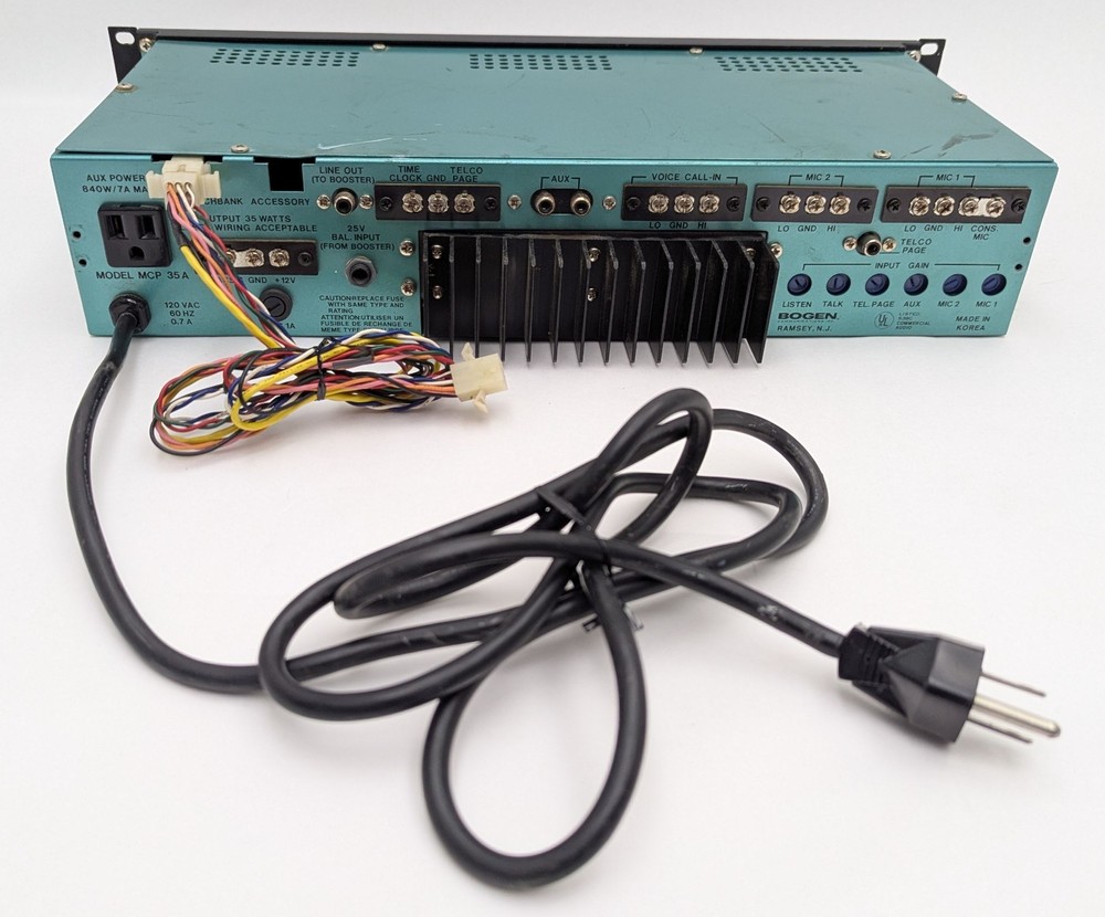 Bogen MCP35A Intercom Console Master Controller / Control Panel - Working *READ*