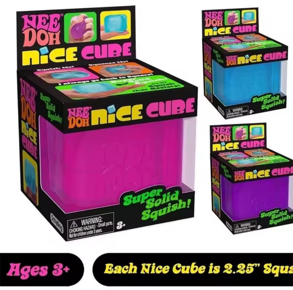 NeeDoh Nice Cube Sensory Stress Reliever Fidget Cube