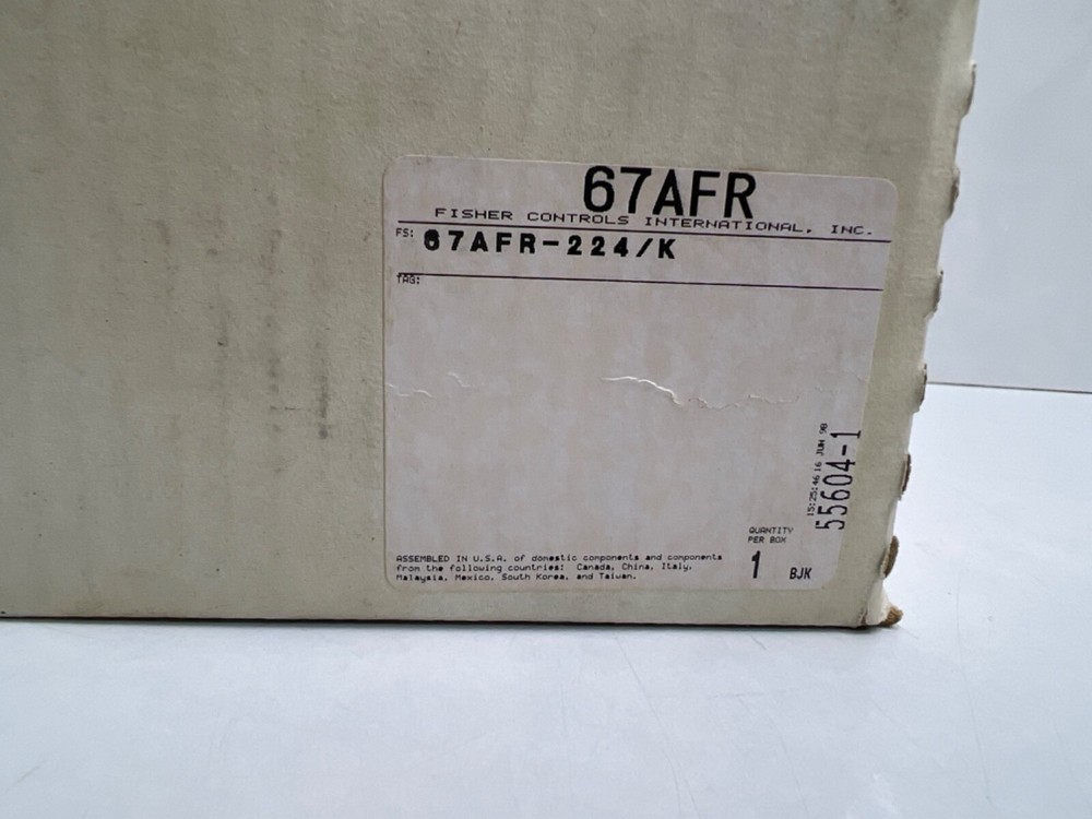 Fisher Pressure Regulator 67AFR-224/K