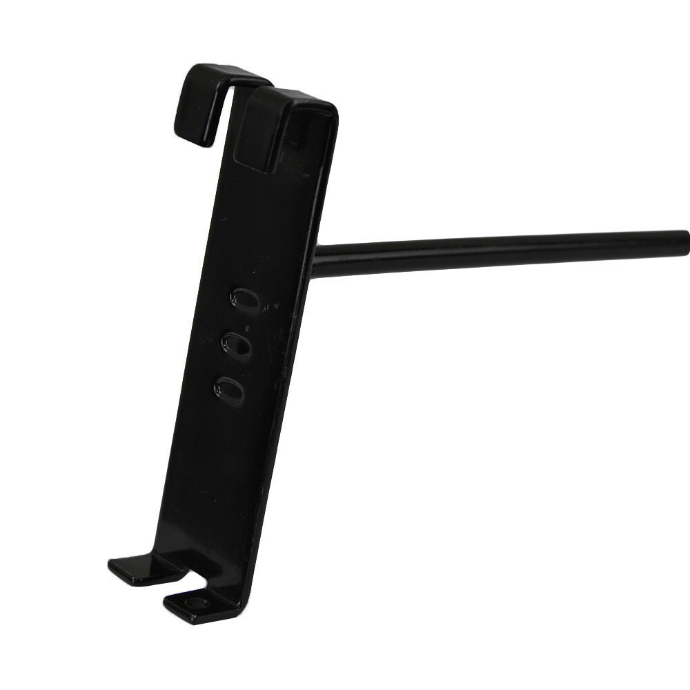 Wire Metal Hanger Retail Long Gridwall Hooks Grid Panel Display 20 PC Black 4"
