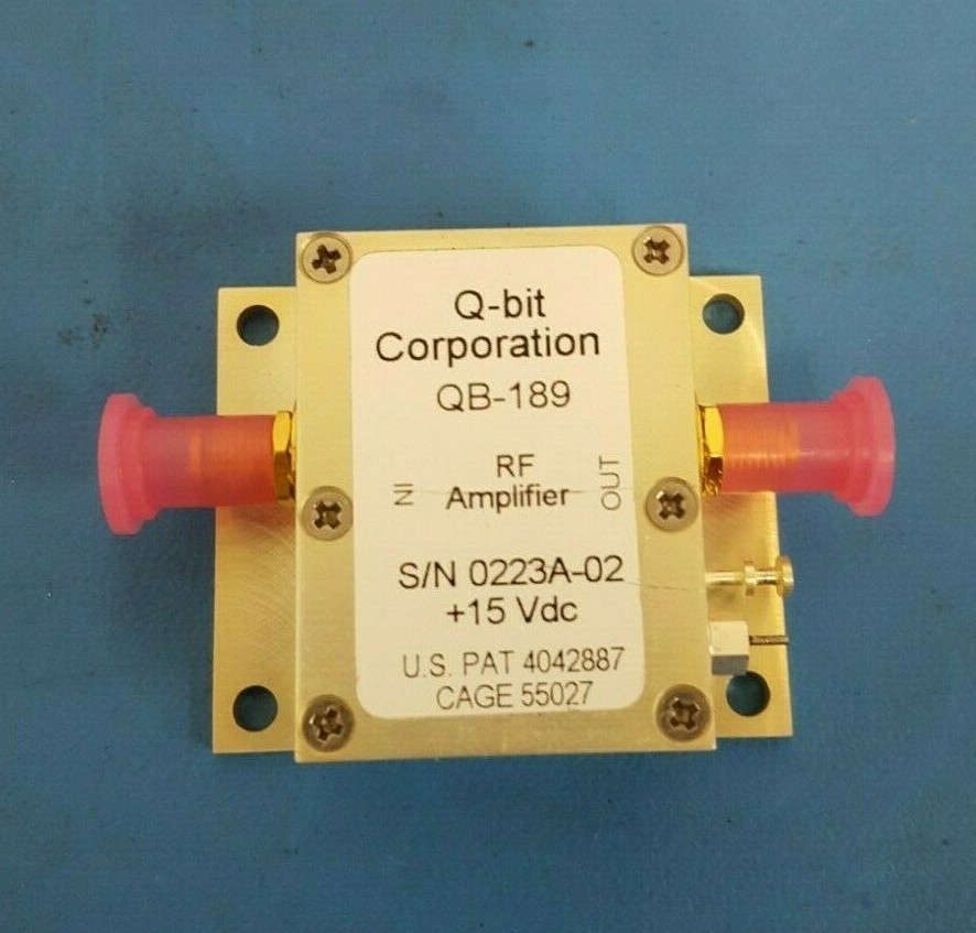 RF Amplifier, 15VDC, Q-BIT CORP, QB-189