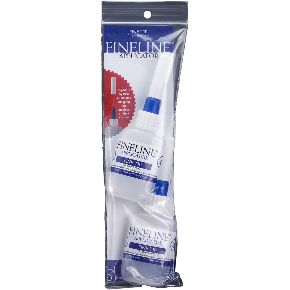 Fineline 20 Gauge Applicators & Bottles - Empty 2/Pkg-1.25oz