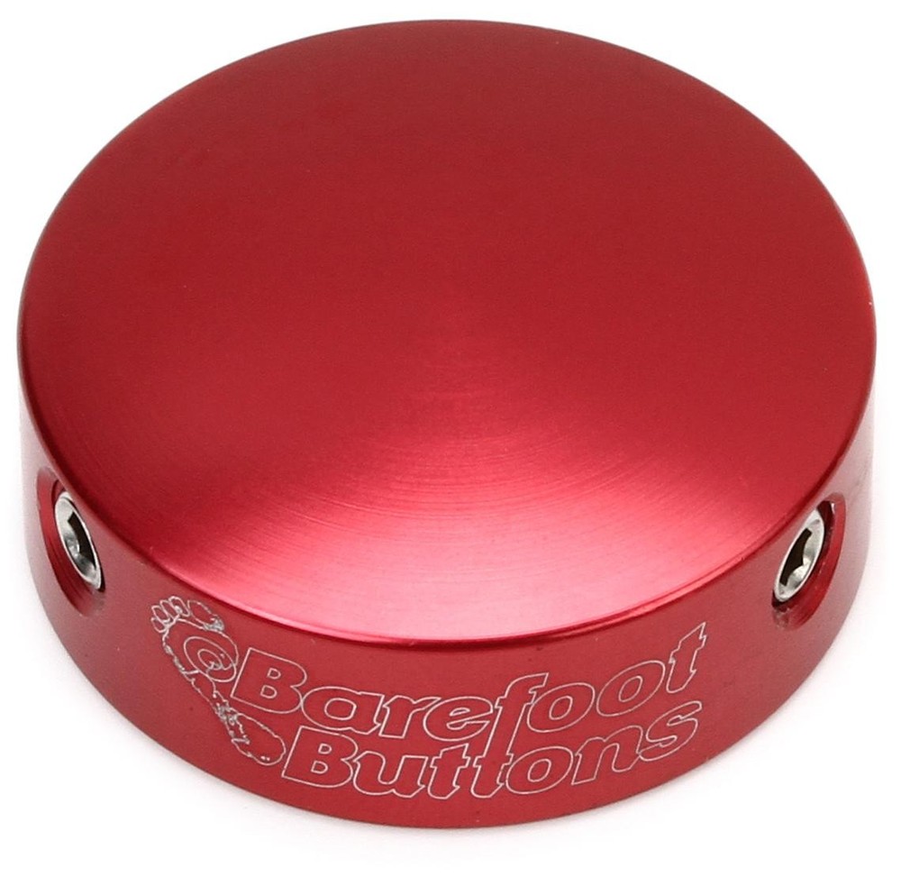 Barefoot Buttons V1 Standard Footswitch Cap - Red (3-pack) Bundle