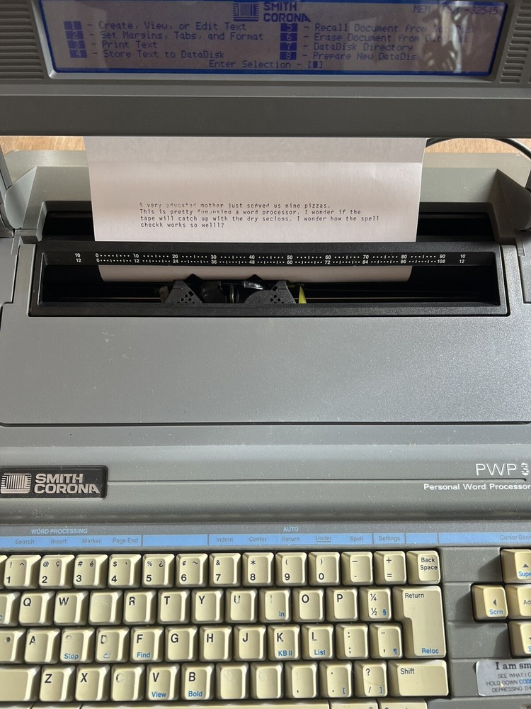 Smith Corona Mark X PWP Personal Word Processor Model 5D