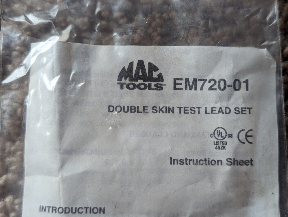MAC Tools EM720-01 Double Skin, Test Lead Set