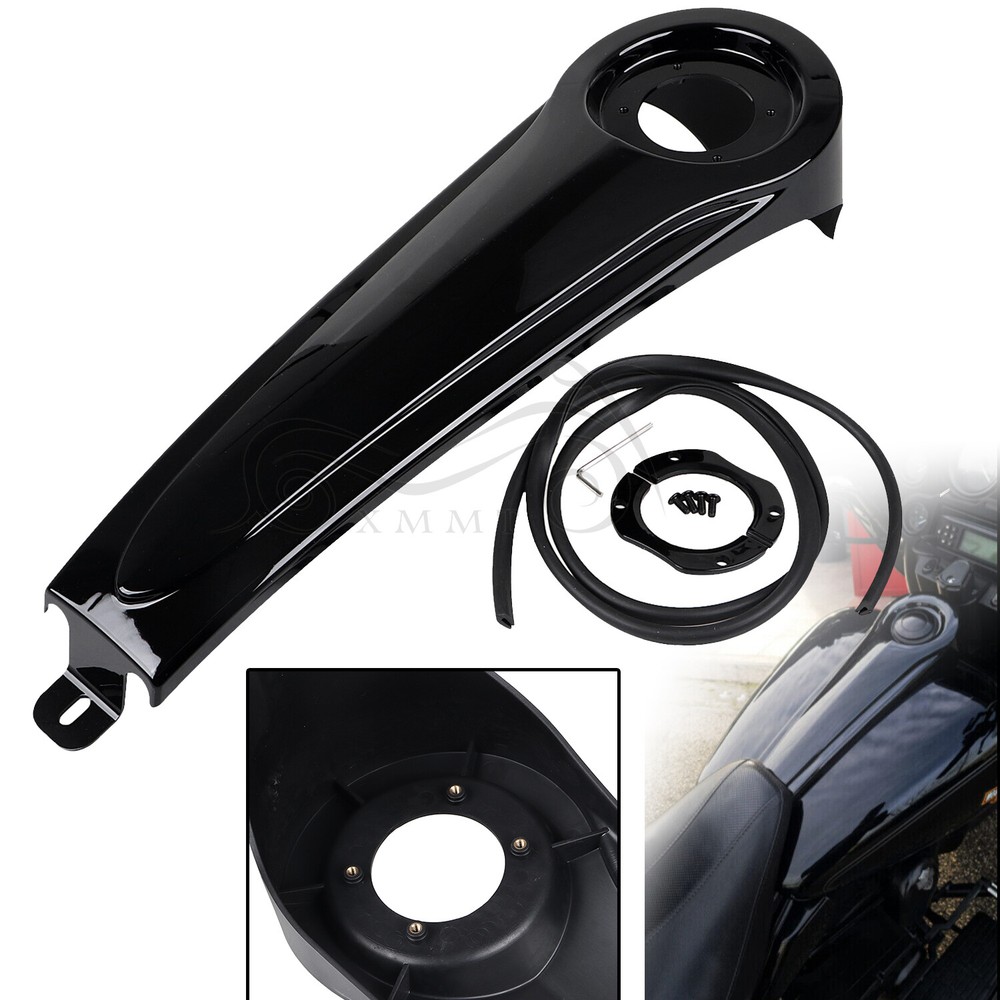 Black Fuel Tank Dash Panel Cover For Harley Electra Glide Classic FLHTC FLHTCU