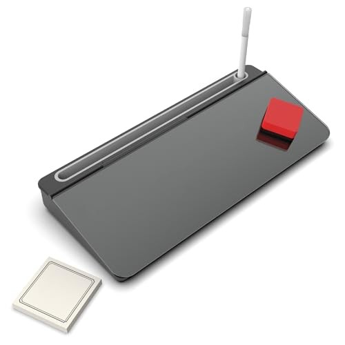 Audio-Visual Direct - Glass Desktop Computer Keyboard Whiteboard Notepad Set,