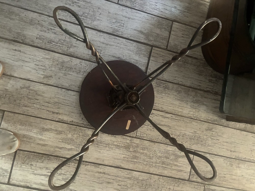 Antique Twisted Leg Piano Stool