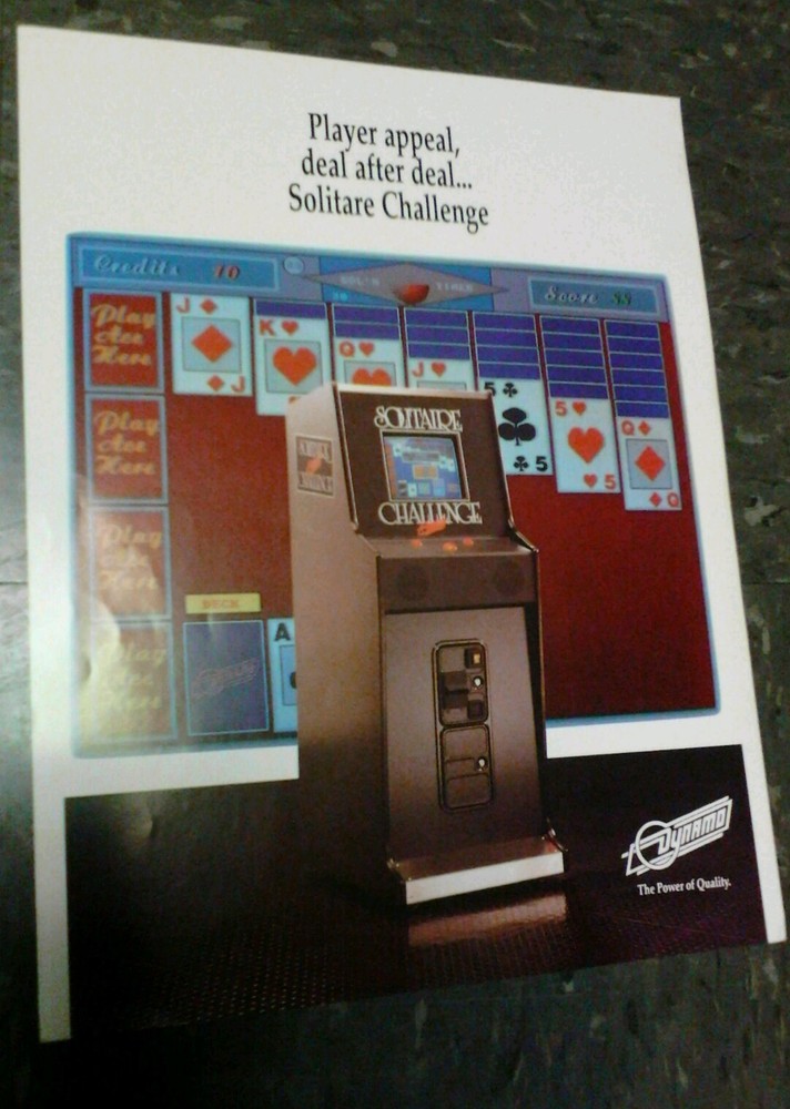 Dynamo SOLITARE CHALLENGE flyer- good original