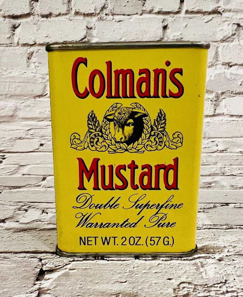 Colman's Mustard 2 oz Spice Tin (Empty)