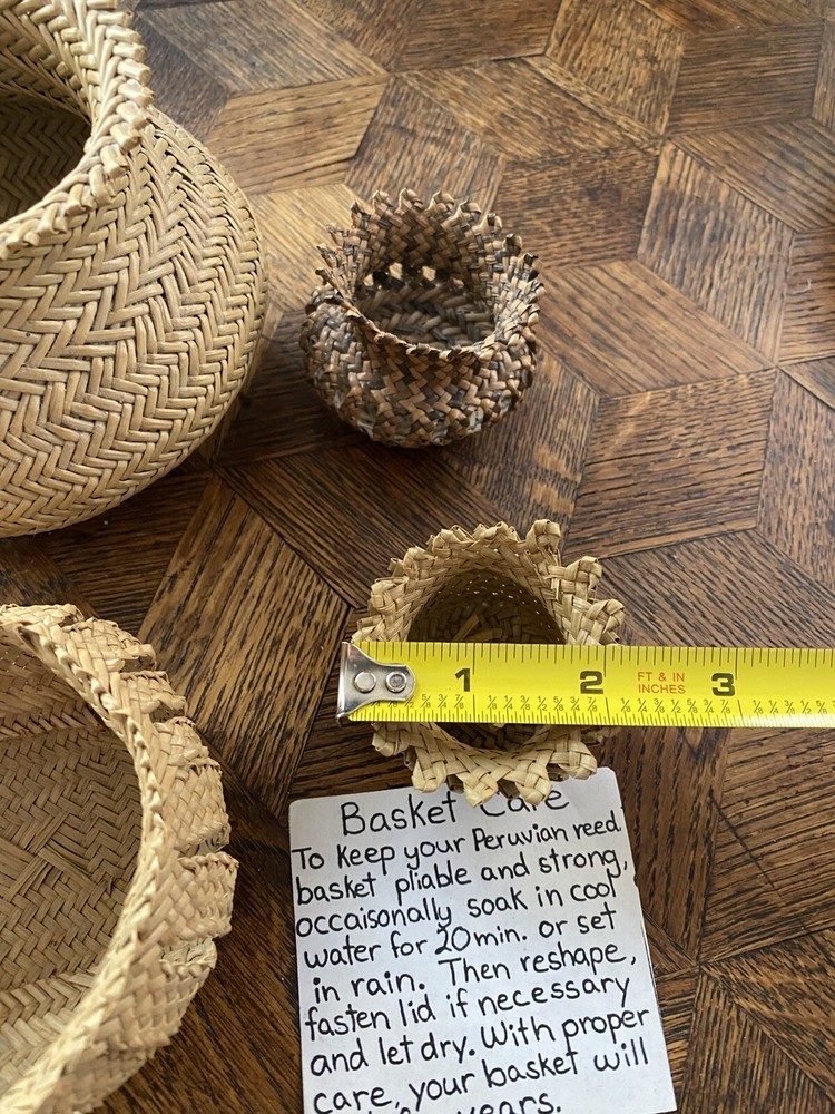 Peruvian Baskets. Set Of 4