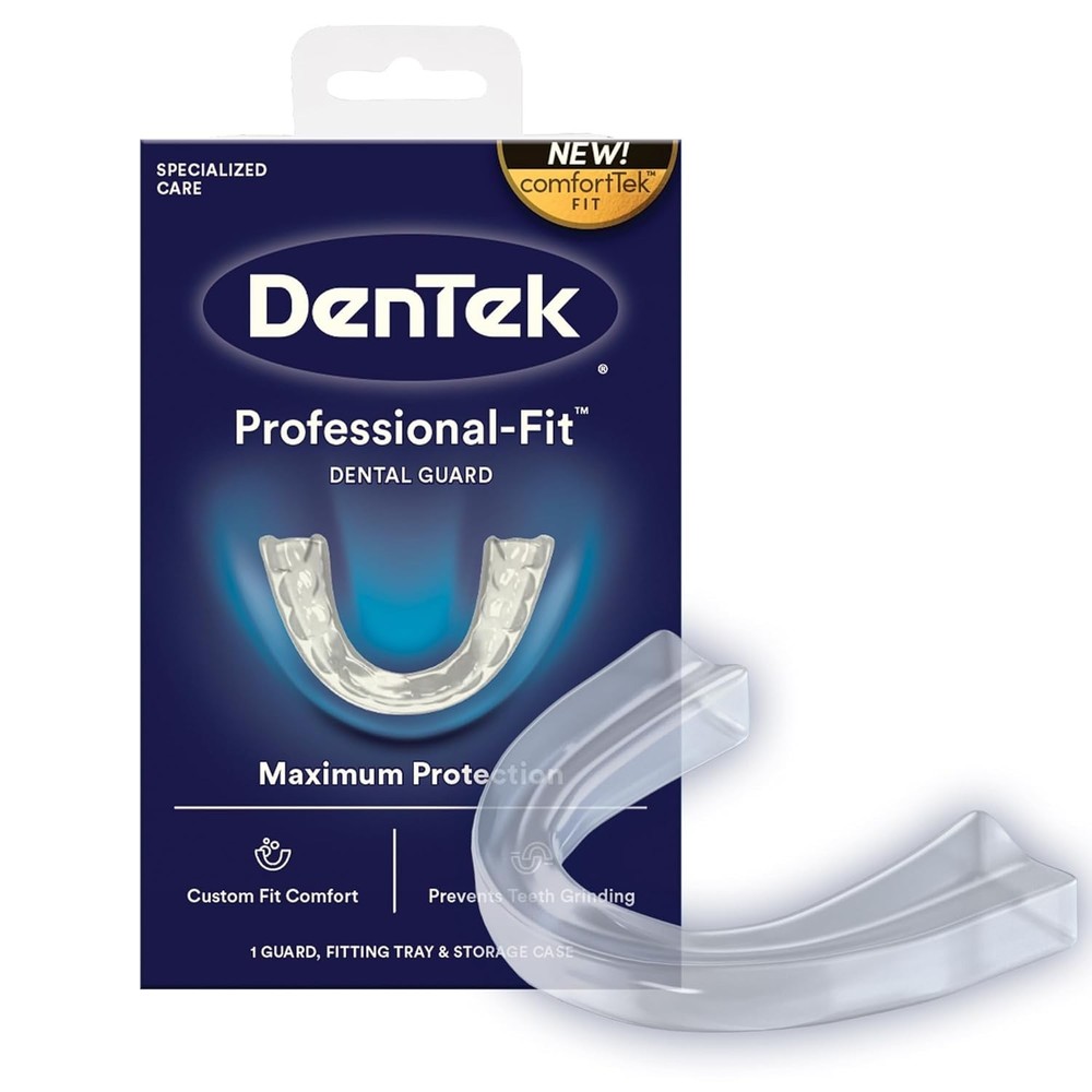 Comfortable and Adjustable Dental Guard for Teeth Grinding, Antimicrobial Case