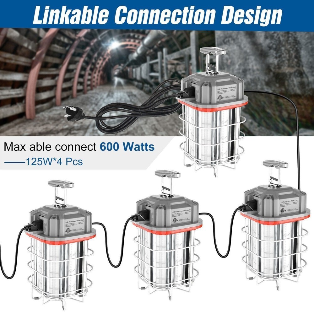 150W LED Temporary Construction Work Light Tunel Job Site Workshop Garage Light