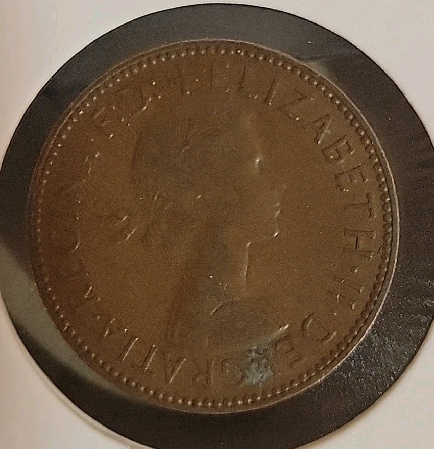 1958 Great Britain Half Penny