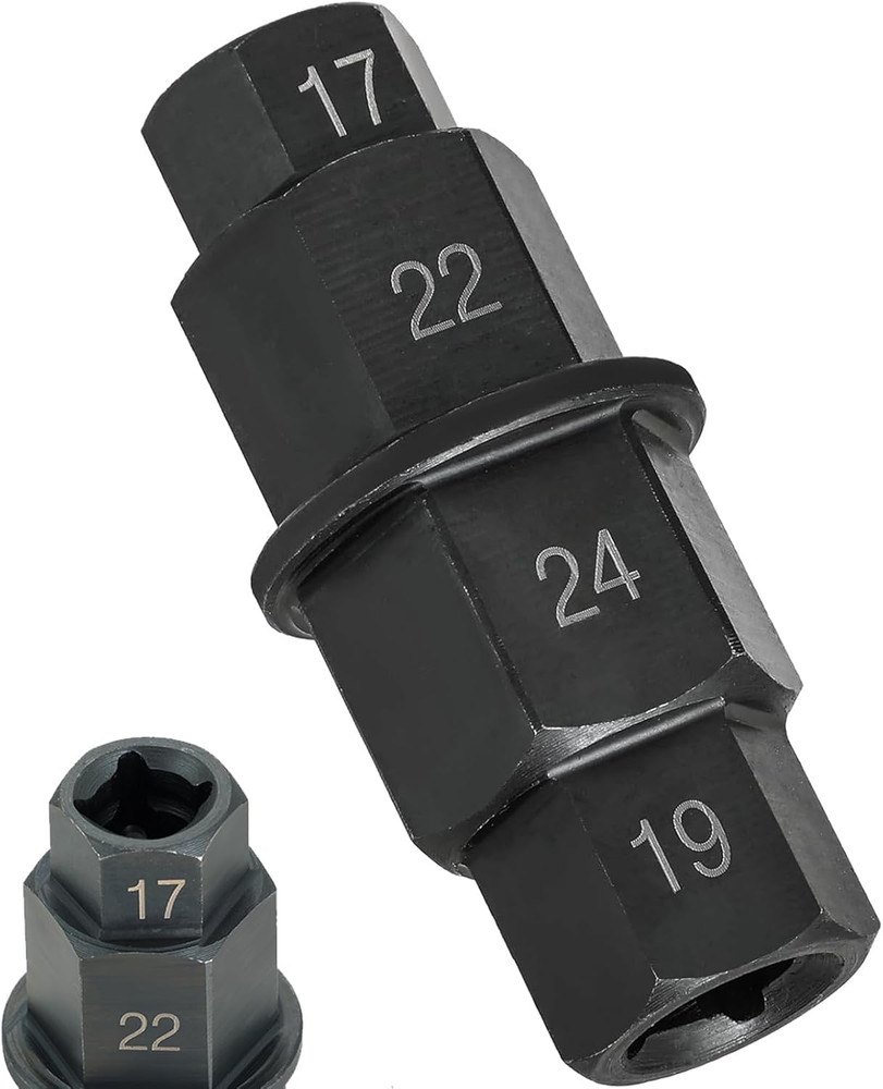 Hex Axle Motorcycle Tool | Hex Allen Front Wheel Spindle Socket Adapter, Hex Bit