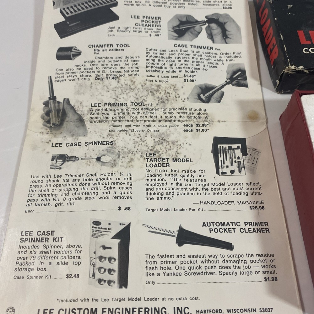 Lee Loader 8X57 Mauser Reloading Kit Set 8MM w/ Instructions