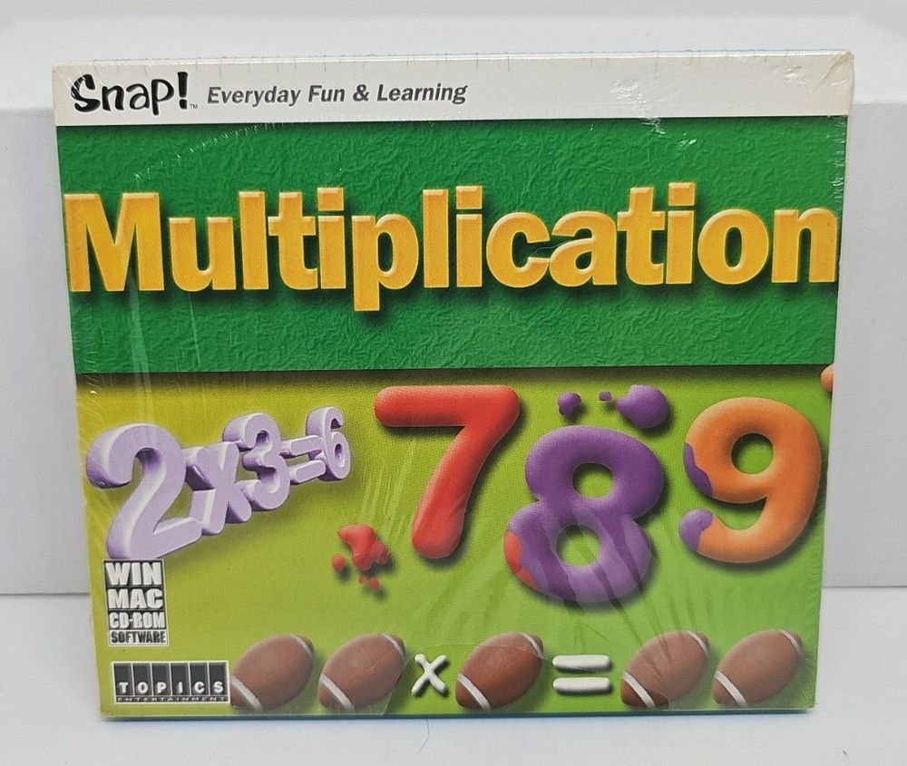 Snap! Multiplication Kids Learning Teaching Game PC Mac Software FREE SHIPPING