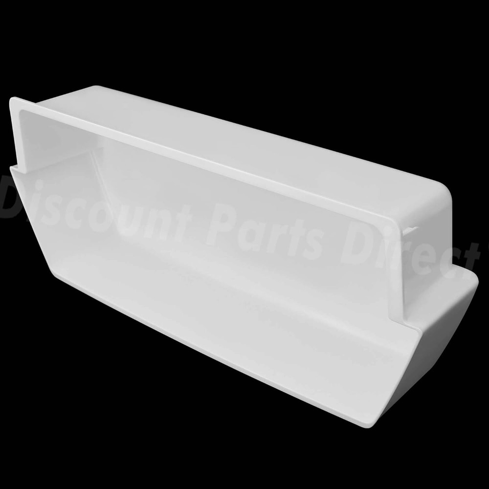 White Shelf Bin Compatible with Kenmore Whirlpool Refrigerator 2187172 2-PC